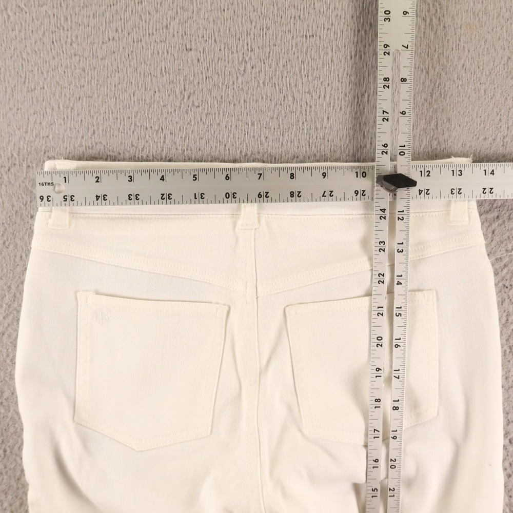 Betabrand Pants Womens XS Petite White Cotton Blend Yoga Denim - Picture 8 of 11